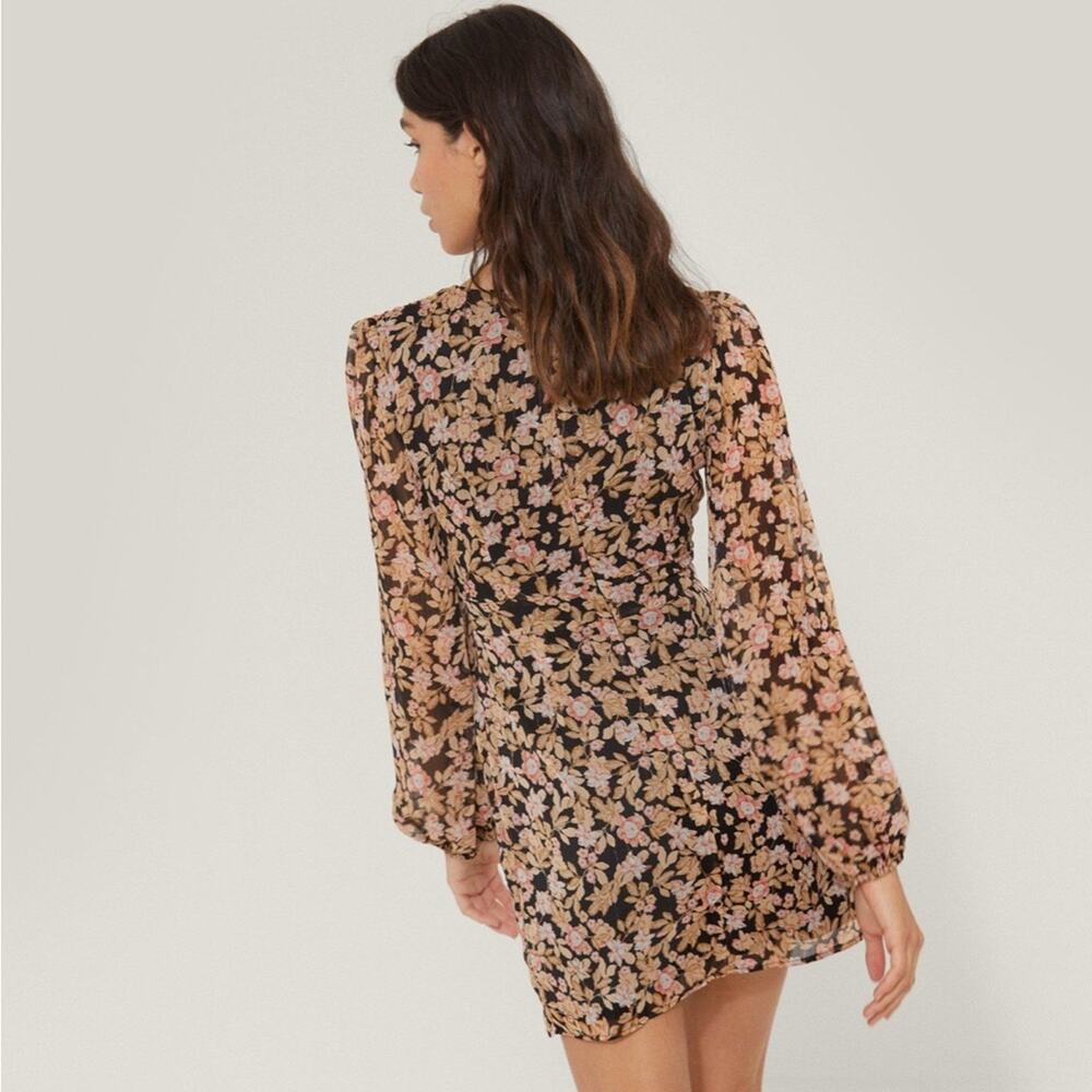 NEW w tags Nasty Gal Nothin Bud Love Floral Fitted Mini Dress Size 10, MSRP $105 - Picture 2 of 15